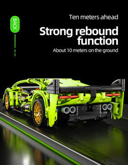 NOVÁ stavebnice závodní auto 452 dílků - 3