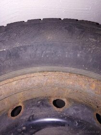 4 ks zimních pneu s plechovými disky 175/70 R 13 - 3