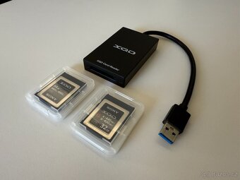 Paměťové karty XQD 32GB + 64GB a čtečka karet - 3