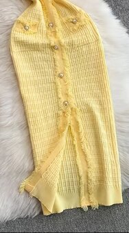 Luxusní nádherné pletené  šaty - 3