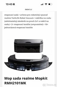 Robotický vysavač Realme TechLife včetně mopu - 3