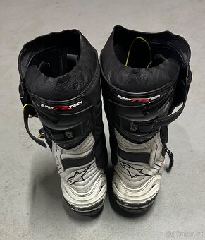 Boty na motorku Alpinestars Supertech R 2024 černo-bílé - 3