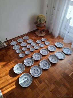 Cibulák, nepoužitá talířová sada s mísou - 3