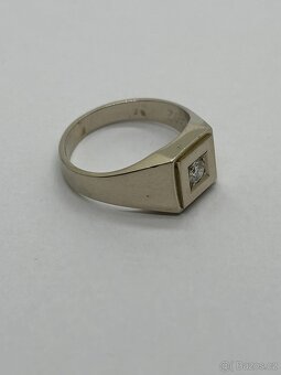 Zlatý prsten s briliantem 0.11 CT - 3