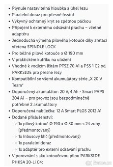 Aku okružní pila peformance s baterií ah4 2ks a dvoj rychlo - 3