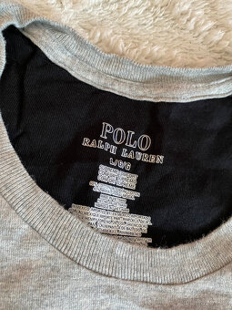 Šedé unisex tričko Ralph Lauren - L - 3