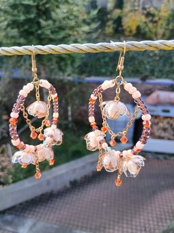 Náušnice kruhové bižuterie - 3