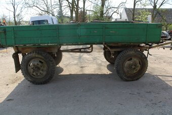 Přívěs sklopný polský 5t nové pneu a bočnice - 3