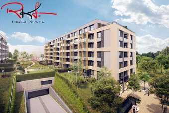 Prodej, novostavba bytu 1+kk se zahrádkou, Barrandov , Praha - 3