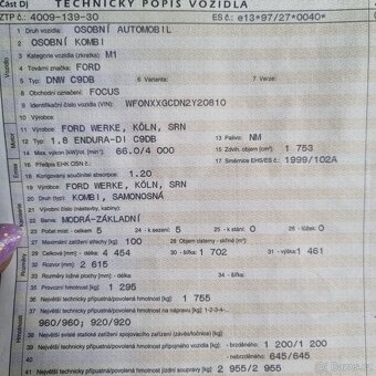 Prodám Ford fokus kombi na náhradní díly - 3