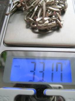 Stříbrný, mohutný řetěz na krk 925/1000 - 3