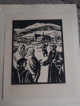 Volná grafika soubor 10ks 1955 - 3