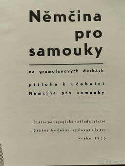 Němčina pro samouky - retro vinylové desky 5ks - 3