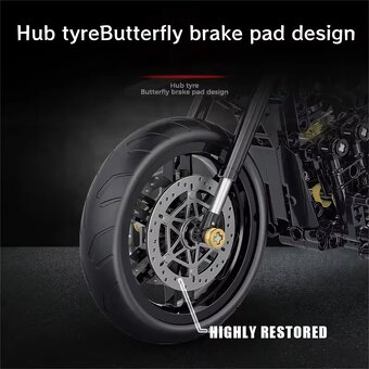 Stavebnice motocyklu Harley, kompatibilní s LEGO - 3