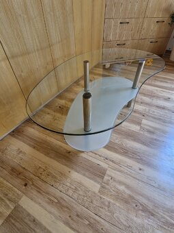 Konferenční stolek se skleněnou deskou - 3