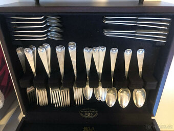 Stříbrné příbory 925, USA, krabička na příbory, Anglie, ne 8 - 3