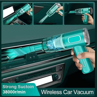 Vysavač do auta / ruční vysavač, bezdrátový, nový - 3