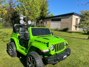 Elektrické autíčko Jeep Wrangler 4x4 - zelené; nová baterie - 3