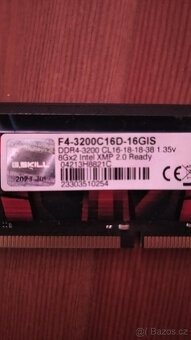 Prodám tyto paměty ddr4 2x8=16.GB 3200Mhz - 3