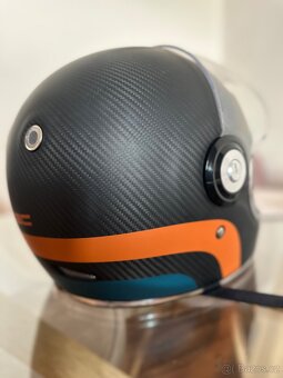 Nová nepoužitá carbon XL retro helma - 3