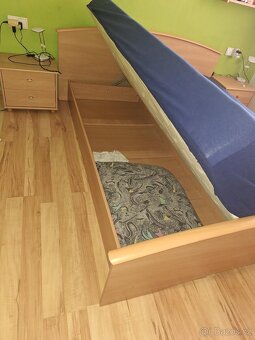 Manželska postel š.160cm d200cm s ůložným prostorem - 3