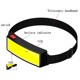 Čelovka LED T004, pro kolo, běhání, a tak dál - 3
