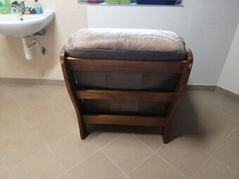 Křeslo a sedačka, kůže - 3
