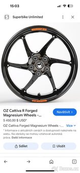 Lehké závodní kolo OZ Cattiva R - Kawasaki ZX-10RR WSBK - 3