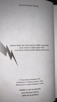 Harry Potter a kámen mudrců, 1. vydání z roku 2000 - 3