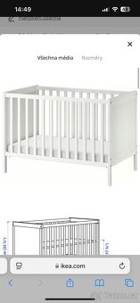 Postýlka pro děti SUNDVIK ikea - 3