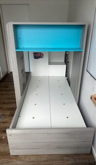 Patrová postel pro kluky + 2 matrace – TOP STAV - 3