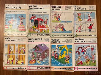 Čtyřlístky různé, mix 34ks (1978-2001) - 3