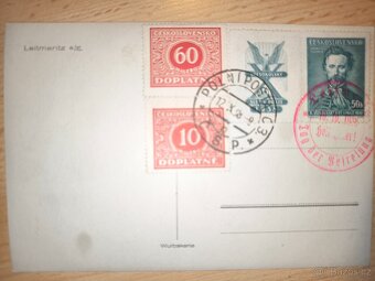 Sběratelská pohlednice Polní pošta 1938. - 3