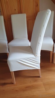 Béžové jídelní židle - 3