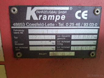 Přívěs Krampe 18t. - 3