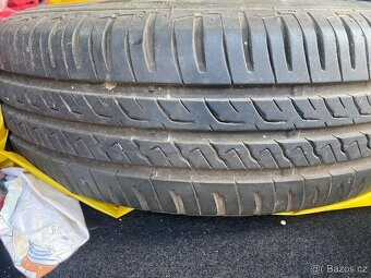 Plechové disky 15” 5x108 a letní pneu 195/65/R15 - 3