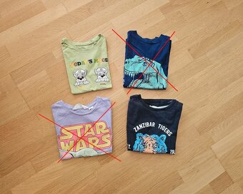 Set triček s krátkým rukávem, 4x tričko, vel. 128 - 3