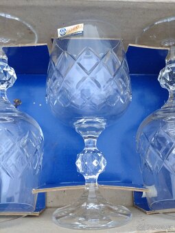 Broušené skleničky Claudia - Czechoslovakia - 3