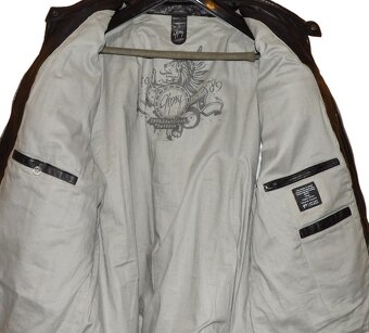 Černá kožená bunda - 3XL - 3