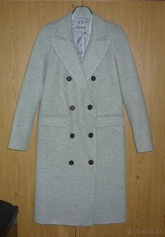Šedý dámský vlněný kabát Edan - 3