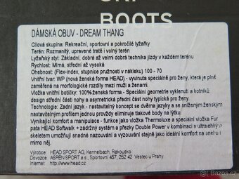 Prodám dámské lyžáky HEAD  flex index 70-100 - 3