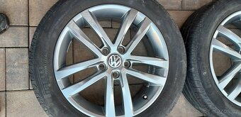 Prodám 4x Aludisky R17 6,5Jx17 ET52 originál VW5TA 601025G - 3