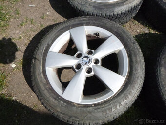 4x orig. alu škoda (5x100) pneu 185/60 r15 - 3