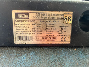 kompresor GÜDE 610/10/90 400V - 3