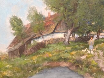 Obraz Antonín Boubín Toňátko, Husopaska olej 62x82 - 3
