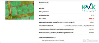 Pozemek o výměře 967m2, určený pro výstavbu rodinného domu, - 3