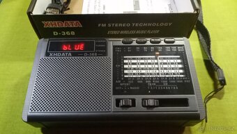 Nový světový značkový přijímač XHDATA D-368 FM AM SW1-9 - 3