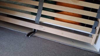 Postel s úložným prostorem a matrace s polohovacim  roštem - 3