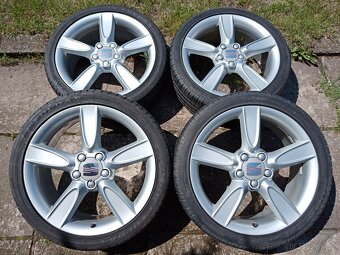 Obutá Alu kola 18ky 5x112 pneu 99% SEAT ŠKODA AUDI VW FORD - 3