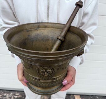 HMOŽDÍŘ BRONZ OBR UNIKÁT 13,6 kg těžký NÁDHERNÝ A JEDINEČNÝ - 3